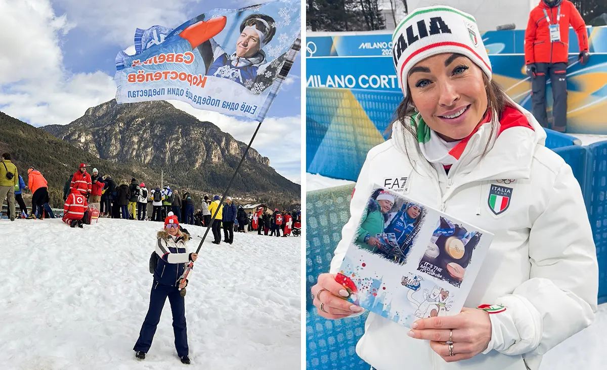 Везде наши люди. Великая Вирер с улыбкой приняла олимпийский сувенир из России