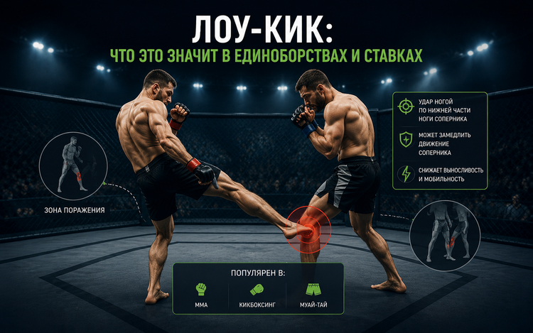 Лоу-кик: что это значит в единоборствах и ставках