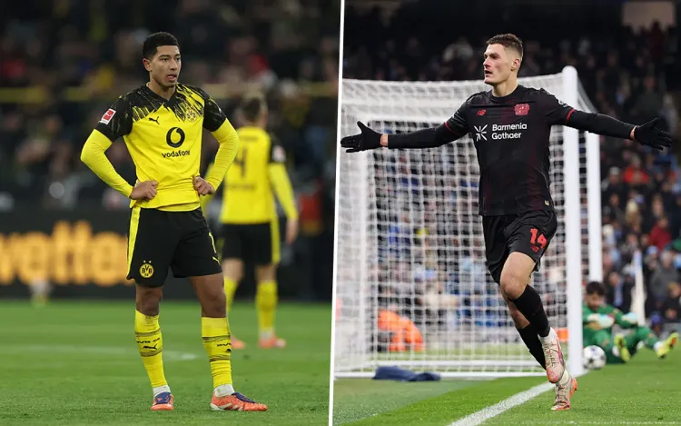 Прогноз на матч «Байер» – «Боруссия». Битва соседей по турнирной таблице