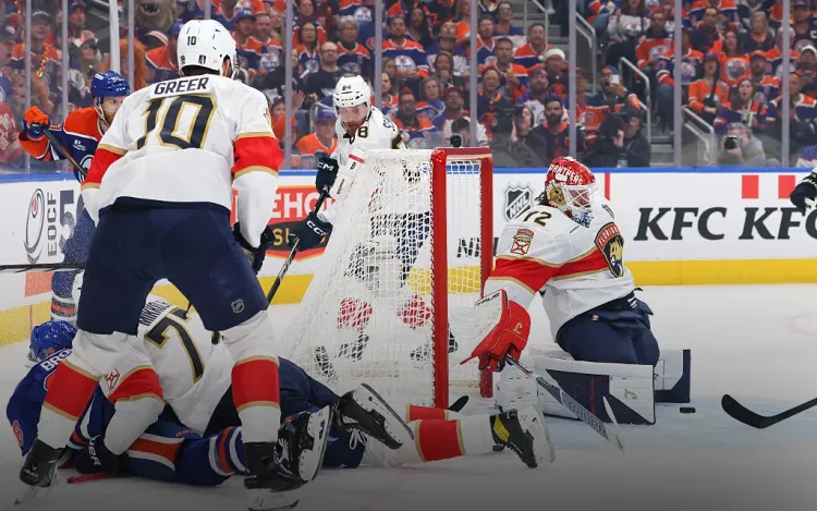 Крысы празднуют в чужой норе. Бобровский съел «Ойлерз» и вывел «Флориду» вперёд