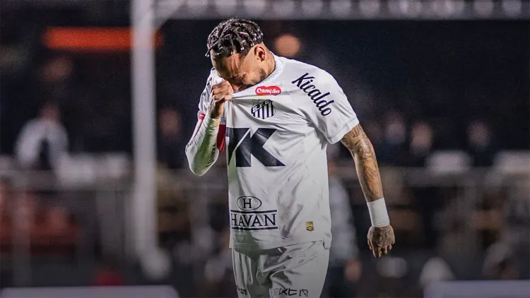 Неймар рыдал на поле. 250-й матч за «Сантос» стал самым позорным поражением в его жизни