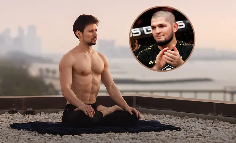 Хабиб увидел перспективу в подтянутом Дурове. Зовёт основателя Telegram в своё братство