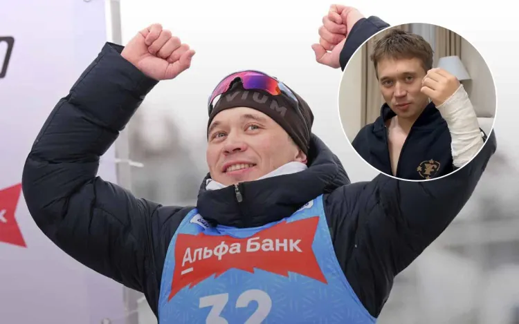 Серохвостов избежал свалки на финише и выиграл миллион. Две недели назад он был в гипсе