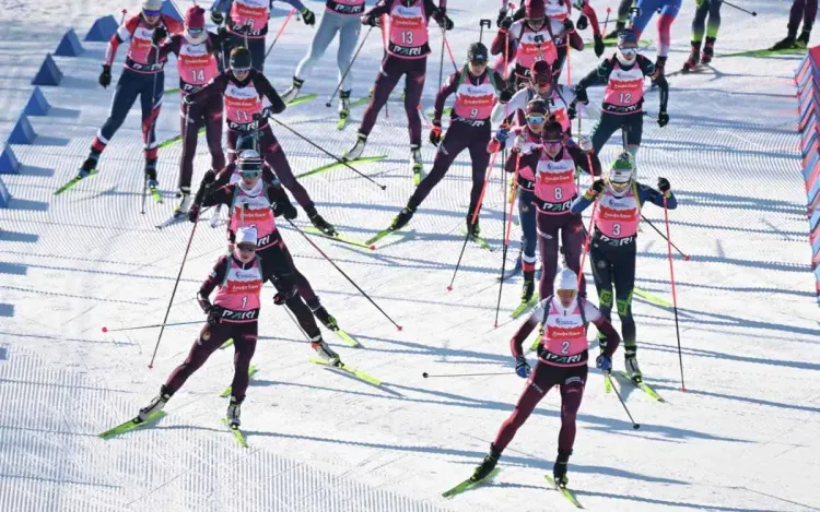 Женский спринт на Кубке Содружества по биатлону. Кто финиширует первой в Раубичах? 