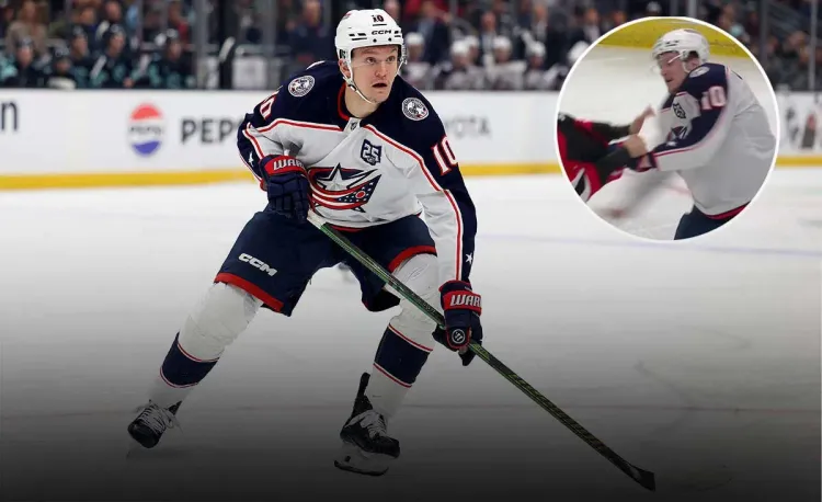 Воткнул головой в лёд. Русский форвард НХЛ брутально нокаутировал канадца 