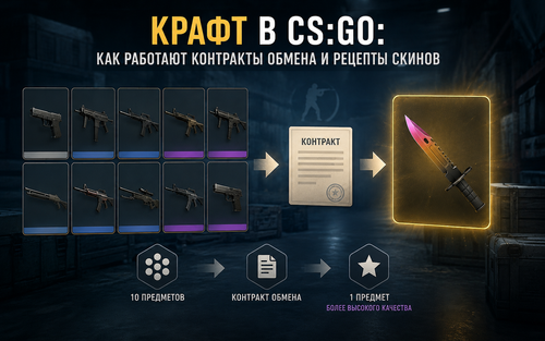 Крафт в CS:GO: как работают контракты обмена и рецепты скинов