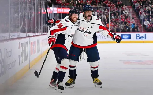 Шайба по памяти. Великий Овечкин собрал хет-трик броском вслепую через всю площадку