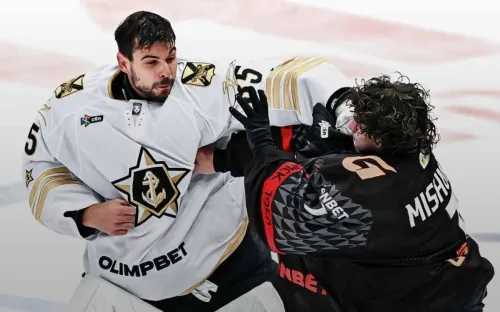 Разгром завершила эпическая драка вратарей. «Гигантская битва» шокировала болельщиков