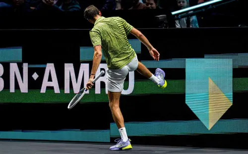 Подрался со щитом, фантазировал с шариками. Похоже, Медведеву нужна помощь