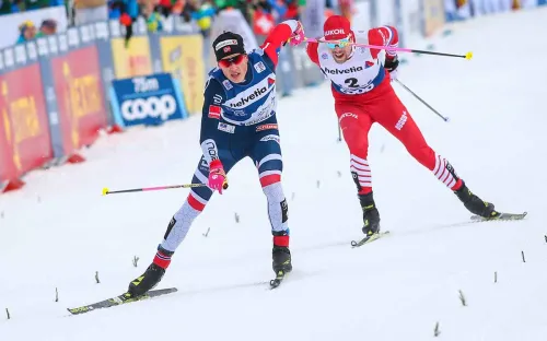 Клебо наехал на россиянина, лишив медалей. Наш лыжник после финиша распустил руки