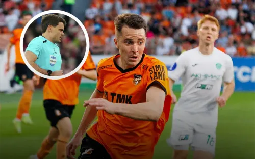 Судейский триллер в Екатеринбурге. Арбитр устроил спектакль в матче «Урала»