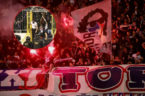 Хорватские фанаты разгромили стадион «Хайдука». 17 полицейских получили ранения