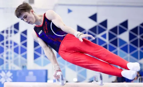 Арсений Духно — чудо гимнастики. Наследник Нагорного сразу взял медаль на Кубке мира