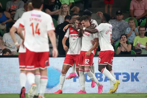 Сперцян плакал после удаления. «Спартак» в большинстве переиграл «Краснодар»