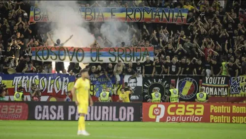 Матч европейских сборных неожиданно растянулся на три часа. Всё из-за политической провокации