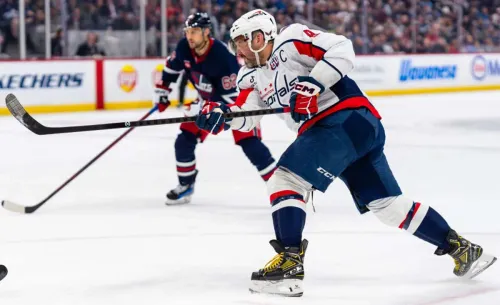 «Вашингтон» – «Виннипег». В отсутствие Хеллебайка шансы Овечкина на гол ещё выше
