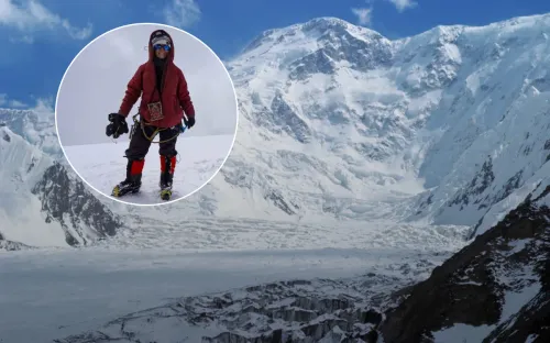 Русская альпинистка застряла в горах. Четыре года назад там погиб её муж